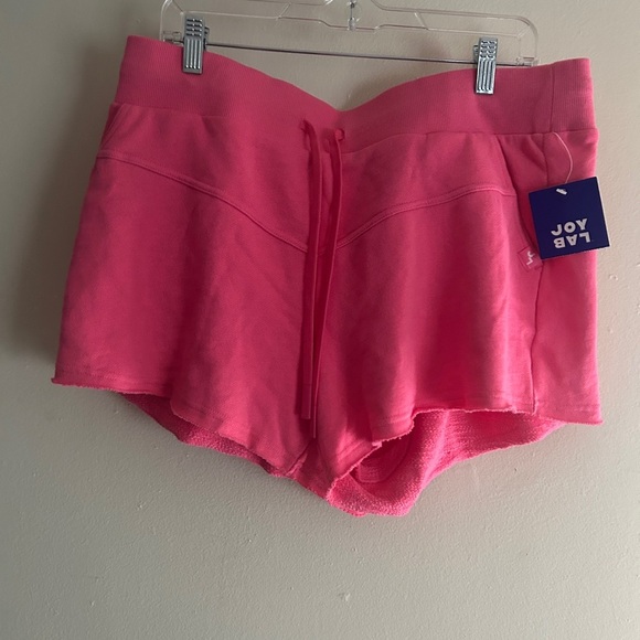 Women’s Fleece High Rise Shorts 3” JoyLab Pink - Picture 1 of 9